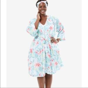 DREAMS & Co. KIMONO ROBE & HEADBAND SET